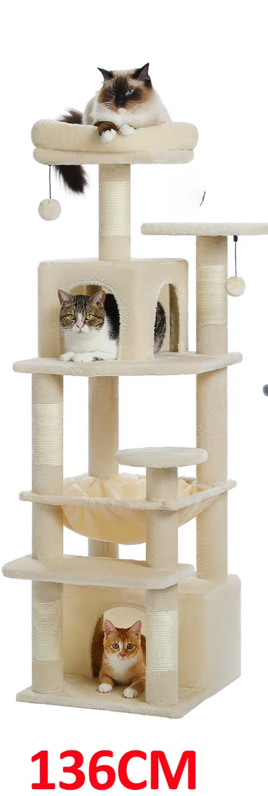 Grand arbre et tour pour chats d'intérieur