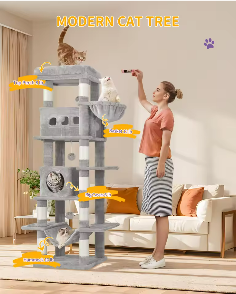 Grand arbre à chat de 170 cm