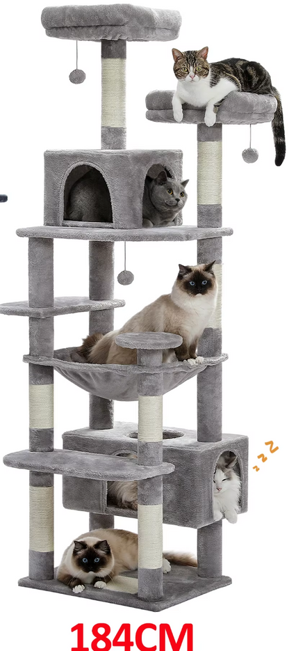 Grand arbre et tour pour chats d'intérieur