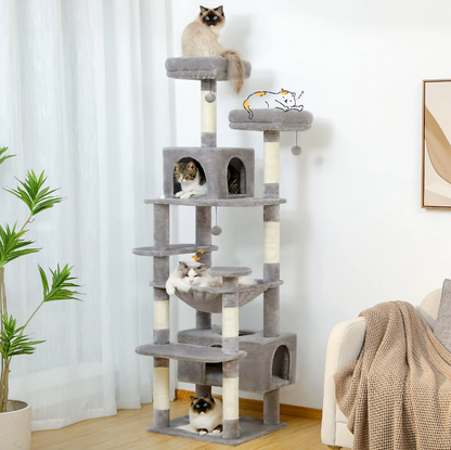 Grand arbre et tour pour chats d'intérieur